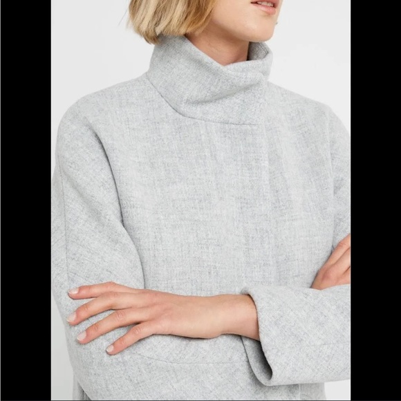 J.Crew Green Cocoon Coat in Italian Stadium-Cloth Wool - Picture 8 of 10